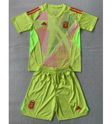 Argentina Goalkeeper Replica Away Stadium Kit for Kids Copa America 2024 Short Sleeve (+ pants)